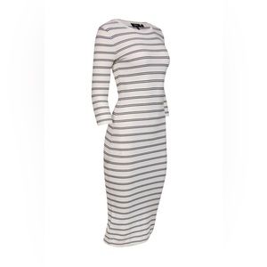 Theory ribbed knit midi dress